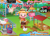 Fetita Hazel la Ferma