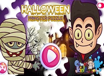 Halloween Puzzle cu Monstrii