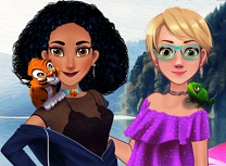 Jasmine si Rapunzel in Camping