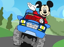 Mickey Mouse Masini cu Litere Ascunse