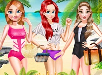 Printese Disney Costume de Baie pe Plaja