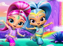 Shimmer si Shine Aventura in Casacada Curcubeu