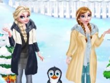 Surorile Frozen Calatoresc la Polul Sud